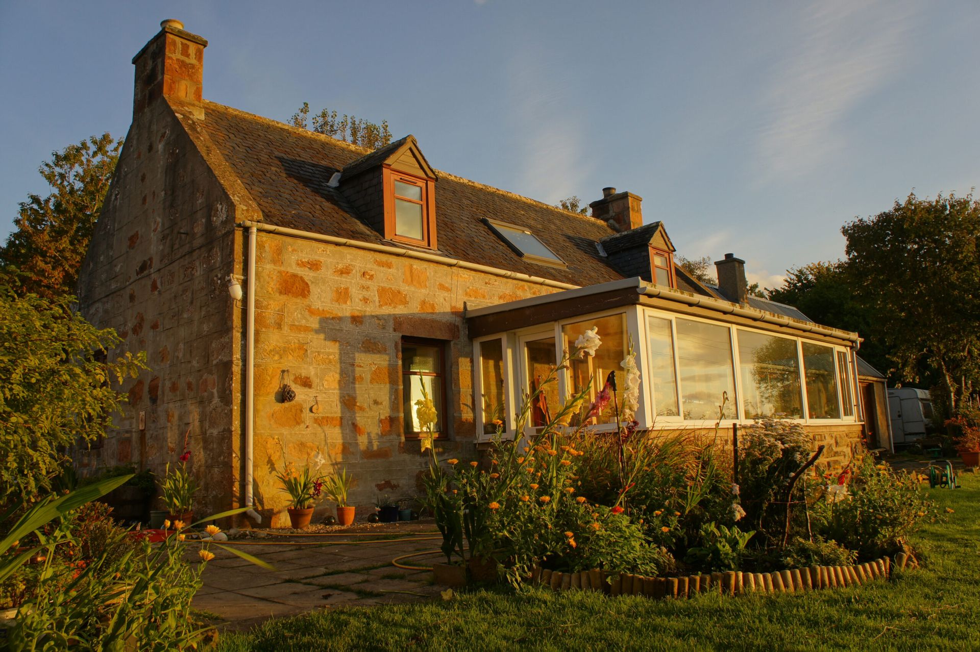 A picture of Cather Hutchison's house in Easter Ross