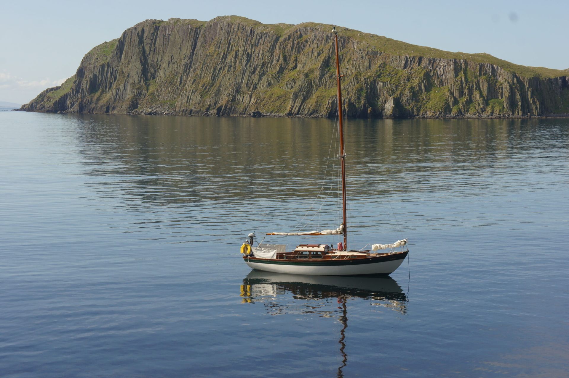 Cathel Hutchison's yacht in Easter Ross